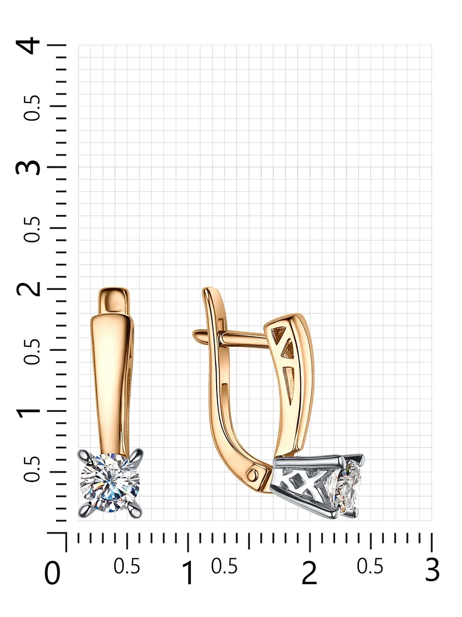 Серьги Veronika Jewelry С132-1934 2.91гр 