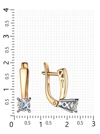 Серьги Veronika Jewelry С132-1934 2.91гр 