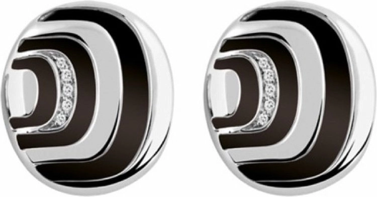 Серьги Damiani 14950 д 14,19гр 0,2гр 0,07ct 4,8ct. 