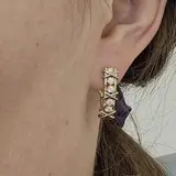 Серьги Deimantas 115578991 0.522Ct SI1-SI2/J VG-Cut  - фото 2