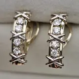 Серьги Deimantas 115578991 0.522Ct SI1-SI2/J VG-Cut 