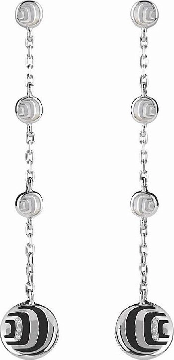 Серьги Damiani 14954 д 8,9гр 0,74гр 0,06ct. 