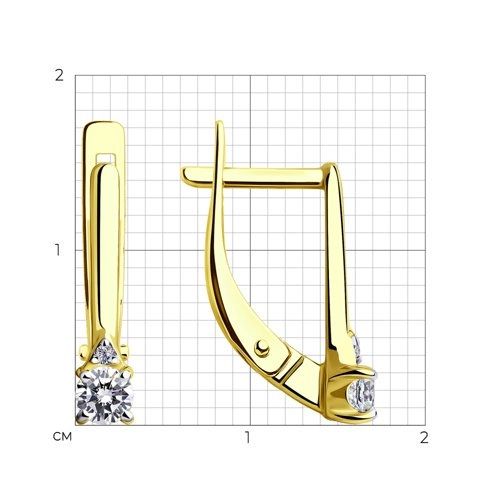 Серьги Sokolov 028595-2 1,80гр. 