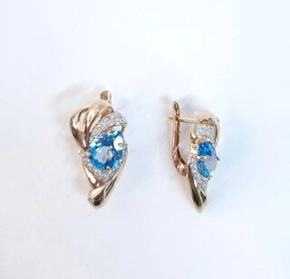 Серьги Александра кл3867а-78 5,15гр. 