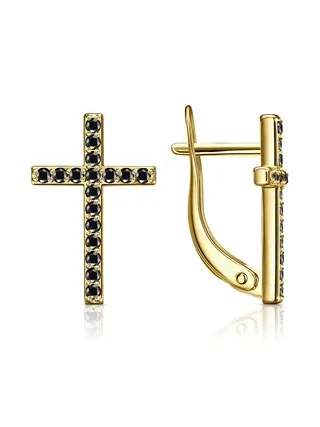 Серьги Veronika Jewelry С330-3304Ч 2.43гр 