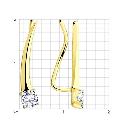 Серьги Sokolov 028615-2 1,48гр. 