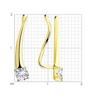 Серьги Sokolov 028615-2 1,48гр. 