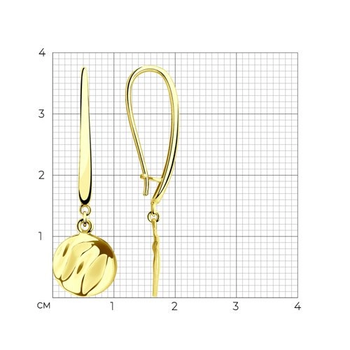 Серьги Sokolov 029153-2 2,89гр. 