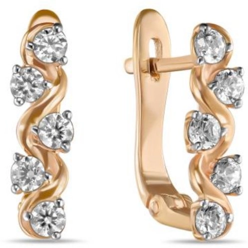 Серьги Лукас E01-Z-59728-Z 1,62гр.