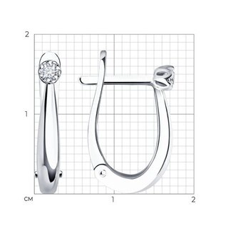Серьги Sokolov 1022086-3 2,07гр. 