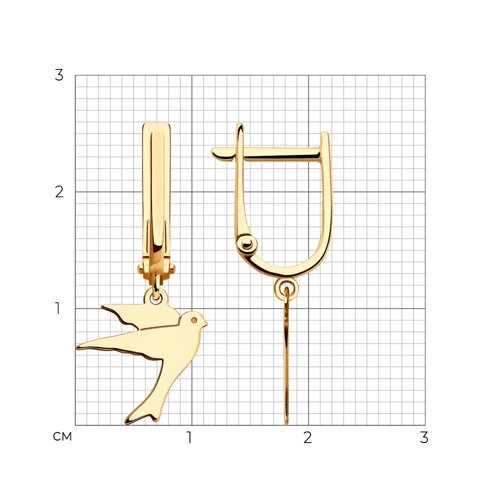 Серьги Sokolov 200022 1,67гр. 