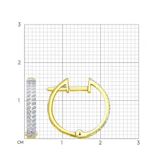 Серьги Sokolov S1020519-2 2,66гр.
