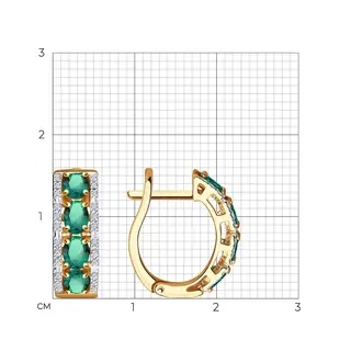 Серьги Sokolov A3020431 3,87гр.