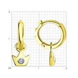 Серьги Sokolov S1021523-2 1,84гр. - фото 2