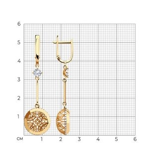 Серьги Sokolov 28473 4,24гр. 