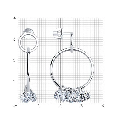 Серьги Sokolov 94025589 5,29гр. 