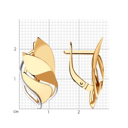 Серьги Sokolov 29098 3,98гр. 
