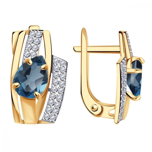 Серьги Александра кл4070а-28-01 4,05гр. 