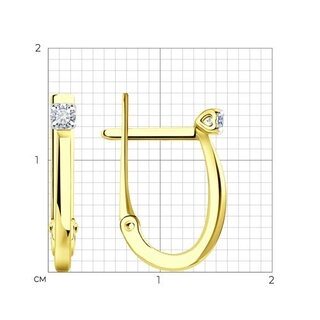 Серьги Sokolov 1022082-2 1,75гр. 