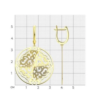 Серьги Diamant 53-121-02109-2 5,67гр. 