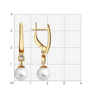 Серьги Diamant 93-221-01798-1 3,57гр. 