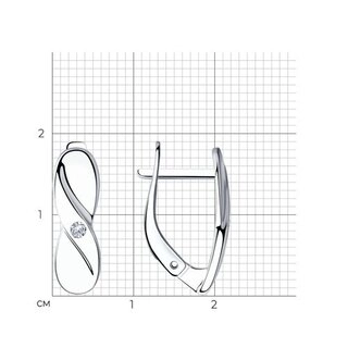 Серьги Sokolov 87020004 2,12гр. 
