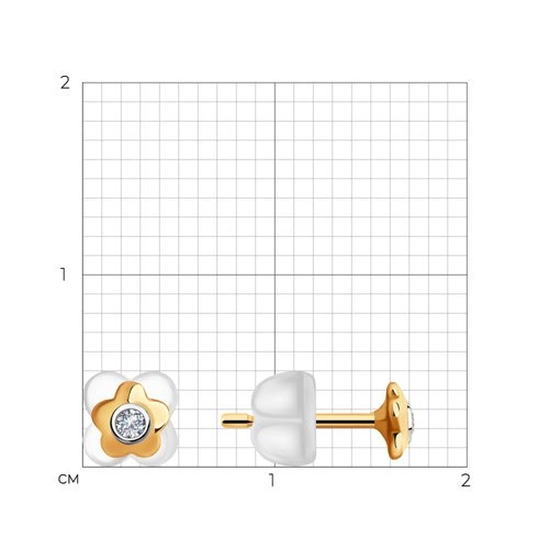 Серьги Sokolov 1021510 0,44гр. 