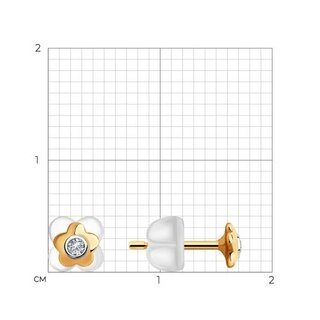 Серьги Sokolov 1021510 0,44гр. 