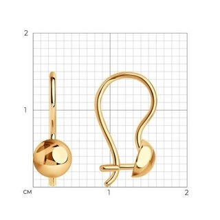 Серьги Sokolov 020020 1,1гр. 