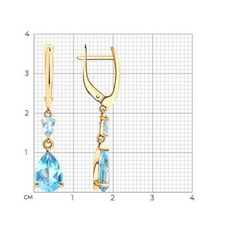 Серьги Sokolov 727581 3,35гр. 