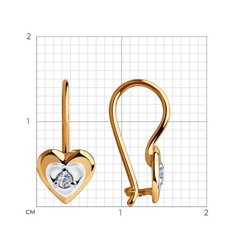Серьги Sokolov 028538 1,01гр. 
