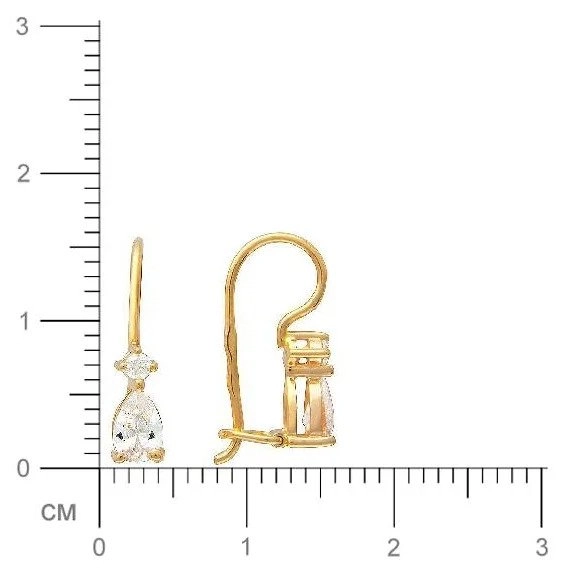 Серьги Эстет 01С134805 1,85гр. 