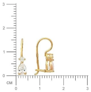 Серьги Эстет 01С134805 1,85гр. 
