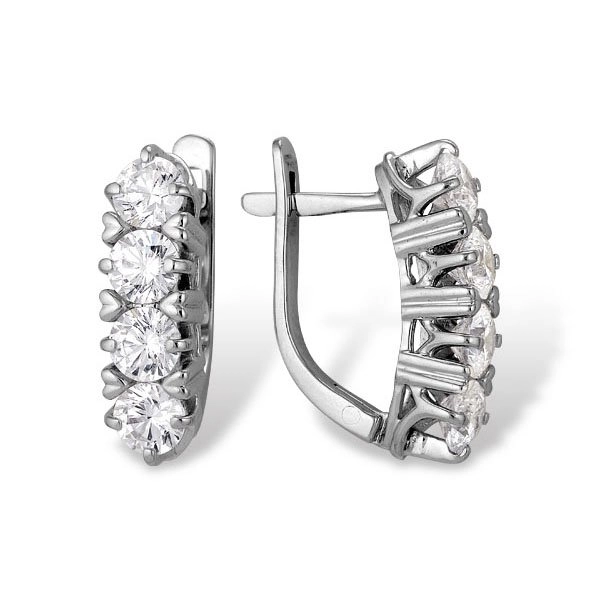 Серьги Костромской ювелирный завод 01С016635 4,65гр. 