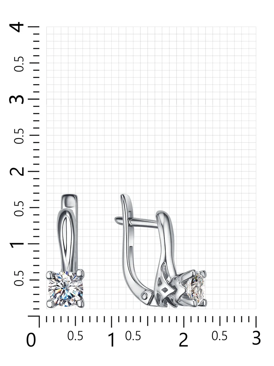 Серьги Veronika Jewelry С230-1932 2.57гр 