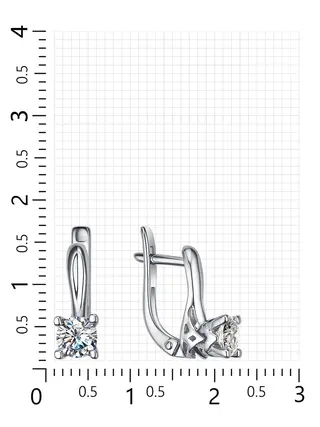 Серьги Veronika Jewelry С230-1932 2.57гр 