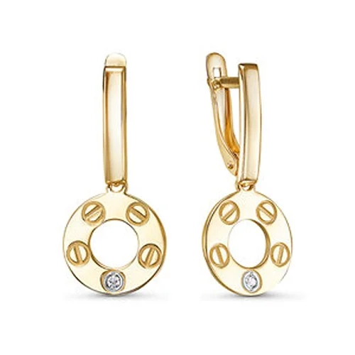 Серьги КЮЗ Дельта л1202604 3.01 гр 