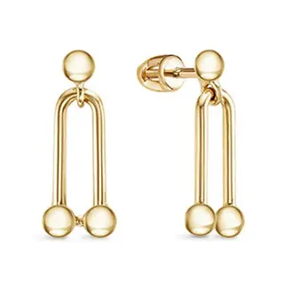 Серьги КЮЗ Дельта л0503947 1.29 гр 