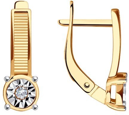 Серьги Diamant 51-120-01570-1