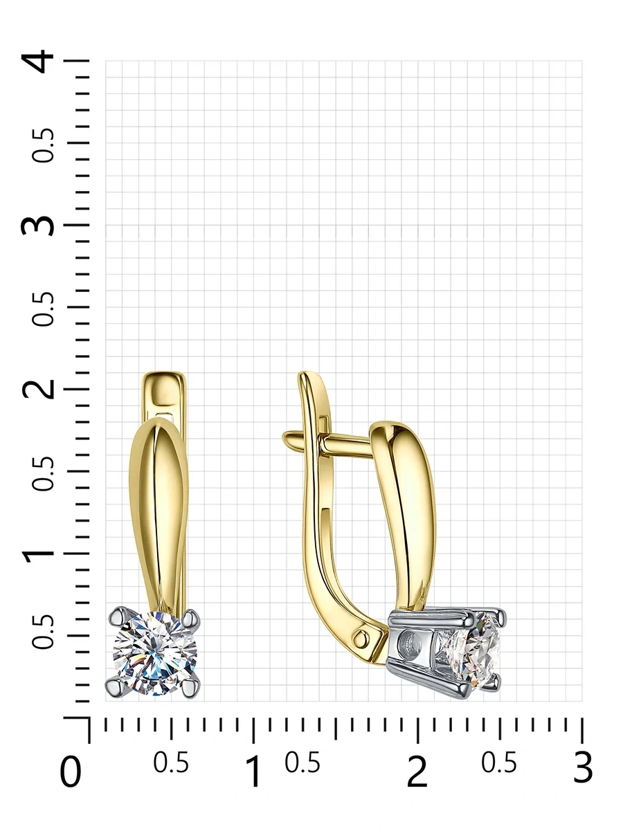 Серьги Veronika Jewelry С332-1930 2.97гр 