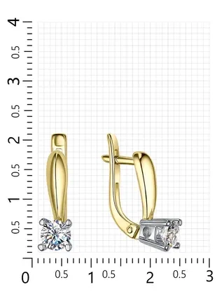 Серьги Veronika Jewelry С332-1930 2.97гр 