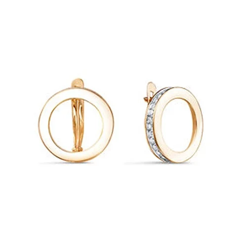 Серьги КЮЗ Дельта 1206442 3.65 гр 