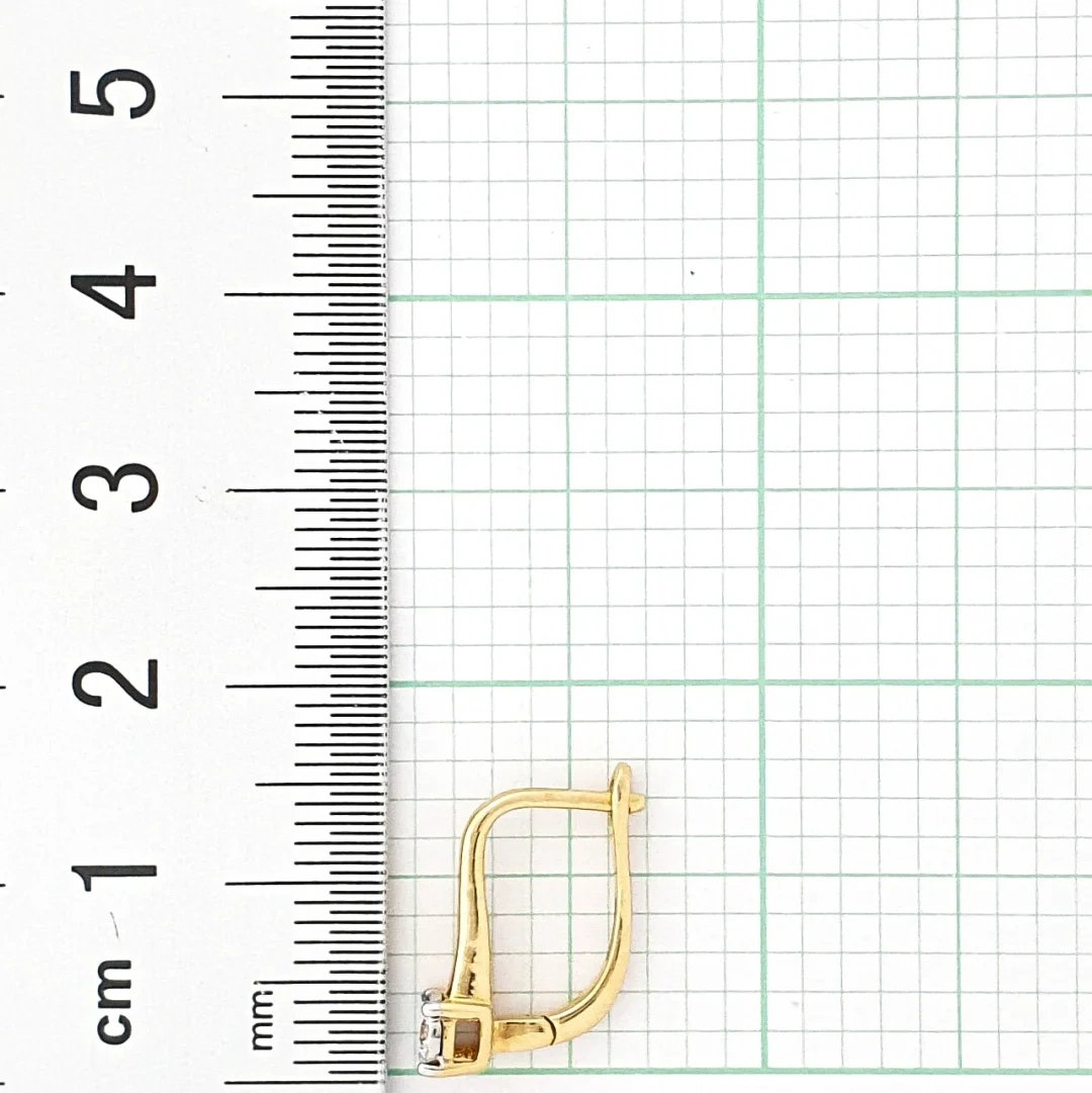 Серьги Goldos DE4006-13 2,72гр 0,16ct. 