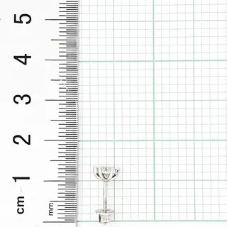 Серьги Goldos SDE1824W 1,7гр 0,28ct. 