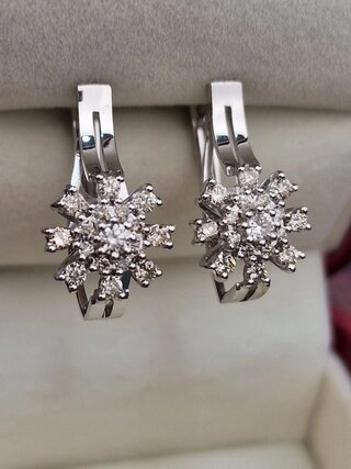 Серьги Deimantas 104722735 7,68гр 0,922ct. 