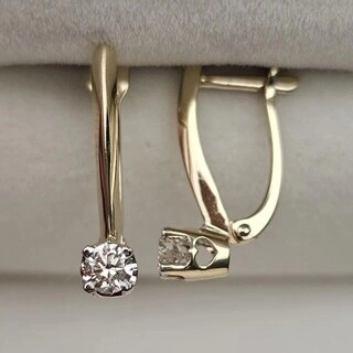 Серьги Deimantas 107997117 2гр 0,30ct. 