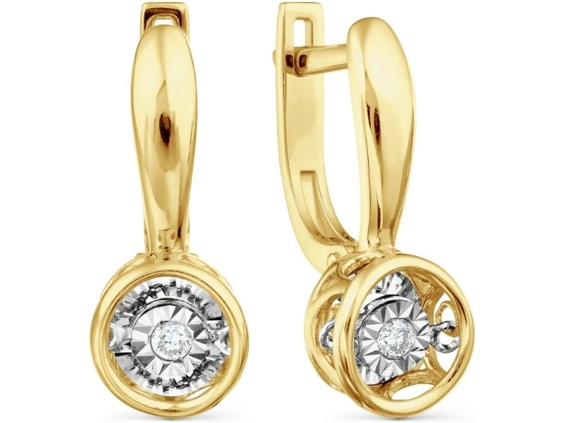 Серьги Karatov Т945628726 3,13гр. 0,058ct. 