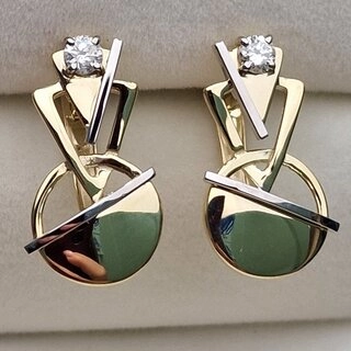 Серьги Deimantas 102927684 4,03гр 0,24ct. 