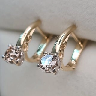 Серьги Deimantas 2,96гр 0,80ct. 