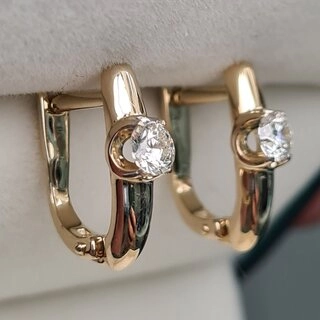 Серьги Deimantas 94467009 2,65гр 0,37ct. 